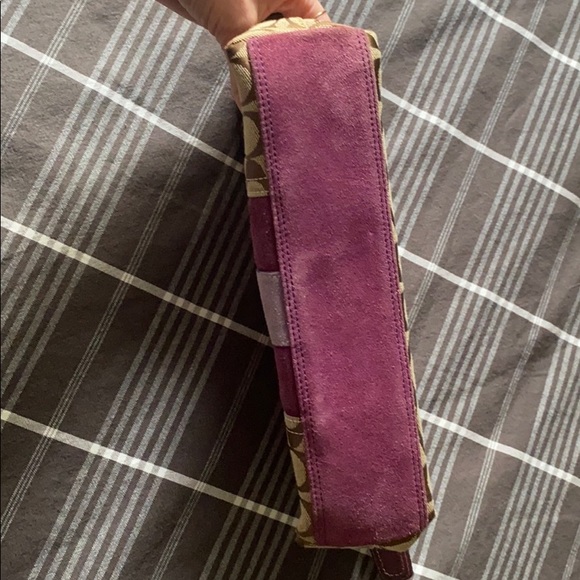 Brown and purple Coach bag - Picture 3 of 5